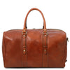 Rear View Of The Honey Islander Leather Travel Bag