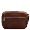 Rear View Of The Brown Mens Wrist Bag