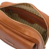 Internal Compartment View Of The Honey Mens Wrist Bag