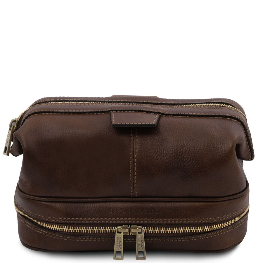Jacob Mens Toiletry Bag Leather - Main Image