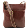 Front View Of The Brown Mens Leather Bag