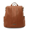 Front View Of The Cognac Ladies Backpack