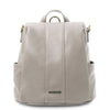 Front View Of The Light Grey Ladies Backpack