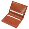 Angled View Of The Honey Leather Card Holder