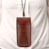 Strap View Of The Brown Large Luxury Glasses Case