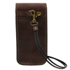 Rear View Of The Dark Brown Large Luxury Glasses Case