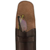 Glasses Pocket View Of The Dark Brown Leather Eyeglasses Case