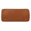 Underneath View Of The Cognac Leather Womens Handbag