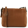 Front View Of The Cognac Leather Ladies Handbag