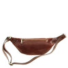 Rear View Of The Brown Leather Bum Bag