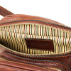 Internal View Of The Brown Leather Bum Bag