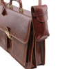 Attachment To Briefcase View Of The Brown Large Luxury Glasses Case