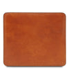 Front View Of The Honey Leather Mouse Pad