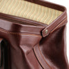 Full Opening View Of The Brown Italian Leather Doctors Bag