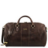 First Individual Bag View Of the Dark Brown Leather Travel Set