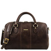 Second Individual Bag View Of the Dark Brown Leather Travel Set