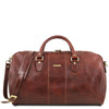 First Individual Bag View Of the Brown Leather Travel Set