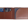 View Of The Open Wallet Capabilities Of The Brown Lizandez Unisex Leather Passport Wallet