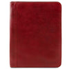 Front View Of The Red Leather A4 Compendium