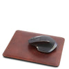 Mouse Pad With Mouse View, Part Of The Brown Luxury Leather Desk Set