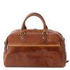 Rear View Of Bag 1 Of The Honey Leather Luggage Set