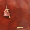 Key And Key Holder Pouch View Of The Brown Leather Briefcase Bag