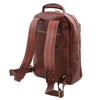 Shoulder Strap View Of The Brown  Large Backpack