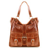 Front View Of The Honey Ladies Leather Handbag