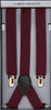 Front View Of The Burgundy Mens Formal Braces