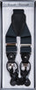Front View Of The Dark Grey Mens Wide Braces