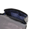 Internal Pockets View Of The Black Ladies Duffle Bag