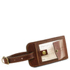 Luggage Tag View Of The Brown Mens Luxury Travel Bag