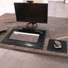 Desk Display View Of The Black Leather Desk Set