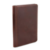 Angled View Of The Brown Leather Document Case