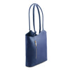 Angled View Of The Dark Blue Convertible Bag