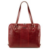 Front View Of The Red Women's Business Bag