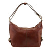 Rear View Of The Brown Leather Hobo Handbags