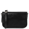 Front View Of The Black Shoulder Bag For Women