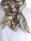 Bowed View Of The Silk Scarf Womens