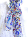 Bowed View Of The Ladies Fashion Scarf