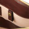 Internal Close Up Features View Of The Brown Leather Briefcase For Women