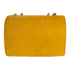 Rear View Of The Yellow Katie Small Leather Handbag