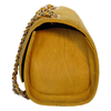 Side View Of The Yellow Katie Small Leather Handbag