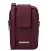 Front View Of The Bordeaux Mobile Phone Crossbody Bag