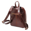 Backpack Shoulder Straps View Of The Brown Stylish Leather Backpack