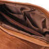 Internal Pocket View Of The Cinnamon Tassel Crossbody Bag