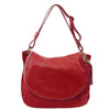 Front View Of The Red Tassel Crossbody Bag