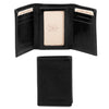 Front And Closed View Of The Black Mens Credit Card Holder