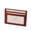 Front  View Of The Brown Exclusive Leather Credit Card Holder And Business Card Holder