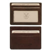 Twin Features View Of The Dark Brown Exclusive Leather Credit Card Holder And Business Card Holder